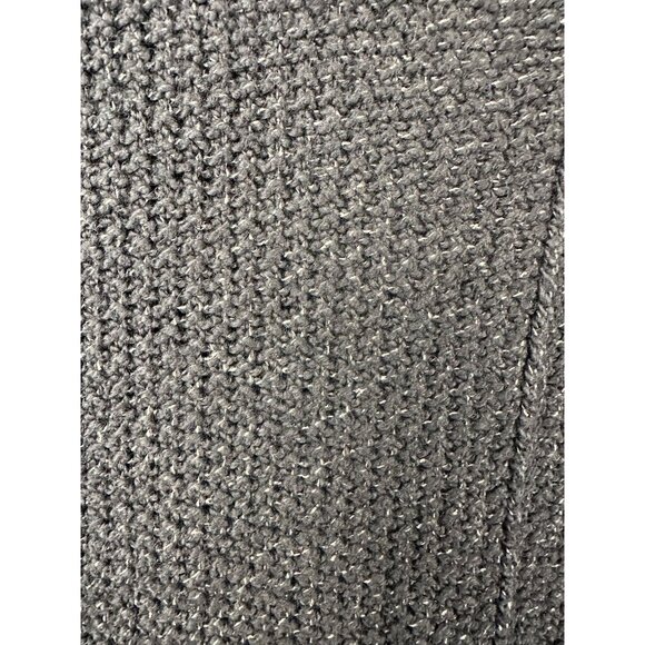 Free People V Neck Sweater Knit Pullover Black Slouchy Cozy Cat Lagenlook Boho - Picture 7 of 13